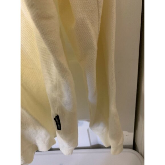 Structure Men’s Sz XL Henley Style Long Sleeve‎ Shirt Cream - Picture 5 of 6